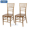 Gold Steel Resin Chiavari Chair For Wedding