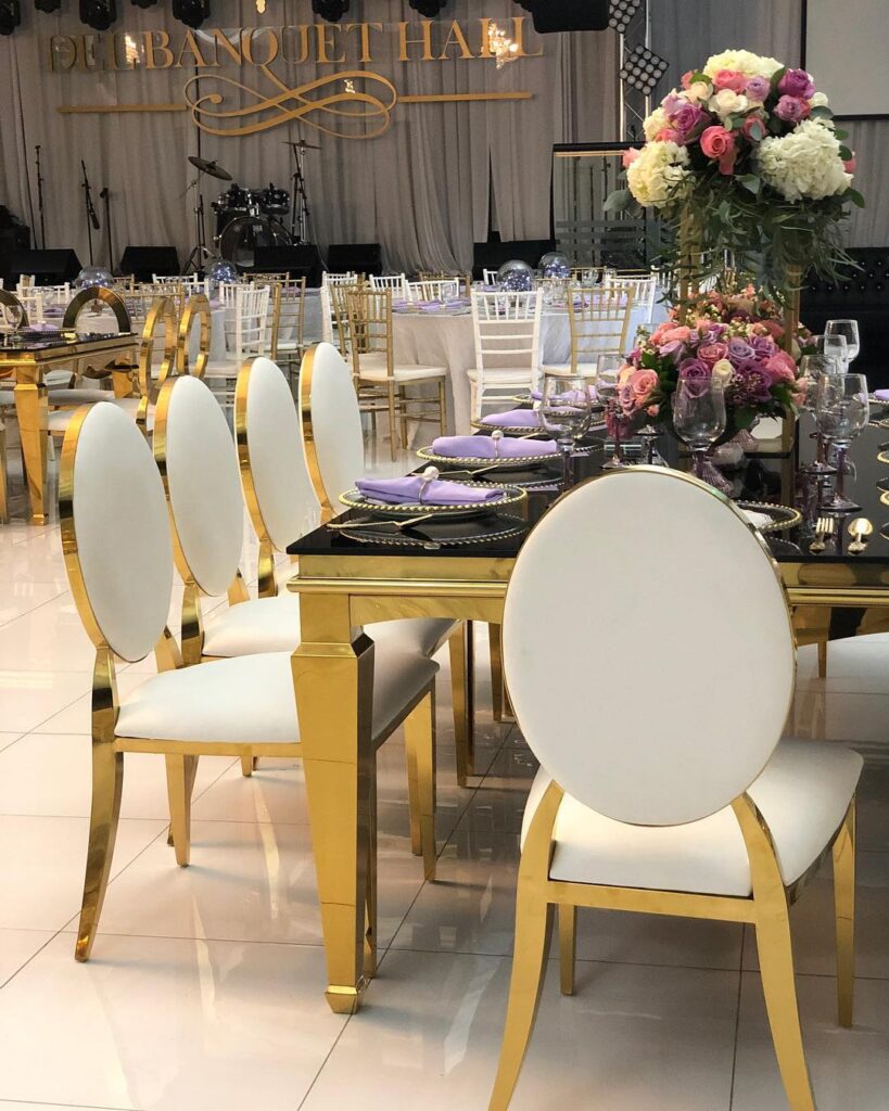 stainless steel wedding chair