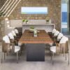 wicker chair outdoor dining set