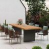 wicker chair outdoor dining set