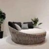 Luxury factory outdoor furniture garden round shape beach Sunbed rope woven daybed with aluminum frame garden furniture patio furniture outdoor furniture outdoor lounge chairs outdoor lounge outdoor chaise lounge pool chairs teak furniture wicker furniture sun lounger pool lounge chairs outdoor bench garden bench outdoor daybed outdoor lounge outdoor chaise lounge Pool Bed beach bed