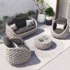 Aluminum Outdoor Sofa Set for hotel outdoor furniture manufacturer commercial outdoor furniture supplier hotel outdoor sofa