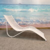 S shape aluminum sun lounger for villa chaise lounge manufacturer resort outdoor furniture supplier