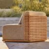 Natural Teak Modular U-Chaise Sectional With Cushion All Weather Teak Sofa For Hotel Resort Patio Garden Wood furniture garden furniture patio furniture outdoor furniture Garden Sofa Sets outdoor sectional outdoor sofa garden sofa wicker patio furniture patio furniture outdoor furniture outdoor patio furniture patio sectional garden sofa set outdoor seating outdoor sofa set outdoor corner sofa