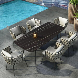 Patio Chairs Outdoor Furniture Aluminium Frame Rope chair For Balcony patio furniture outdoor furniture outdoor dining set outdoor chairs patio chairs outdoor dining chairs outdoor table and chairs outdoor table garden table and chairs patio dining sets teak wood chair Aluminium Chair Waterproof Furniture Outdoor Dining