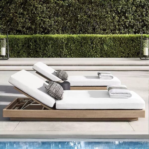 Hot Selling Teak Combination Waterproof Leisure Hotel Patio Garden Outdoor Wood Sofa