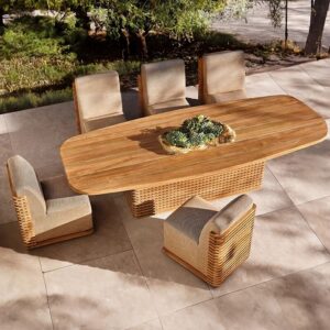 Luxury teak wood garden dining table and chair teak outdoor hotel villa garden set modern garden chair set garden furniture patio furniture outdoor furniture outdoor lounge chairs outdoor lounge outdoor chaise lounge pool chairs teak furniture wicker furniture sun lounger pool lounge chairs outdoor bench garden bench outdoor daybed outdoor lounge outdoor chaise lounge
