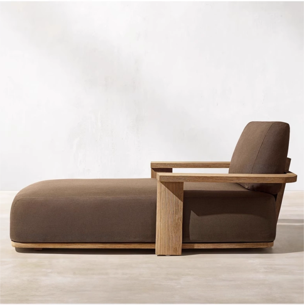 Outdoor Garden Lounge Sofa Set Fashional Teak Sunbed with Side Table Fabric Patio Furniture garden furniture patio furniture outdoor furniture outdoor lounge chairs outdoor lounge outdoor chaise lounge pool chairs teak furniture wicker furniture sun lounger pool lounge chairs outdoor bench garden bench outdoor daybed outdoor lounge outdoor chaise lounge Pool Bed beach bed