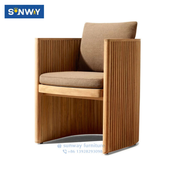 Solid Teak Outdoor Dining Set Patio Garden Furniture Teak Dining Chair Table Set for Hotel Resort garden furniture patio furniture outdoor furniture outdoor dining set outdoor chairs patio chairs outdoor dining chairs outdoor table and chairs outdoor table garden table and chairs patio dining sets