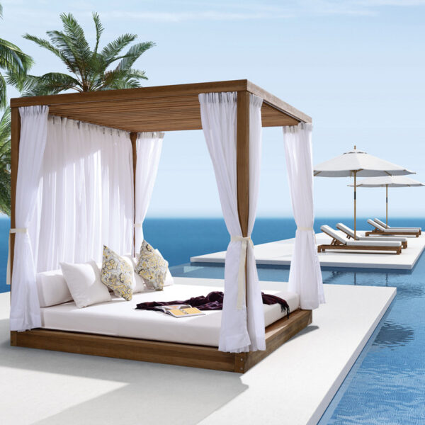 poolside daybed supplier contract outdoor furniture manufacturer