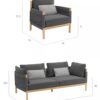 teak outdoor sofa for apartment outdoor furniture wholesale supplier outdoor sofa manufacturer