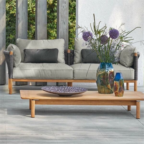 rope outdoor sofa for courtyard outdoor furniture production factory patio sofa manufacturer