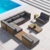 teak outdoor sofa for hotel outdoor furniture manufacturer outdoor furniture factory commercial outdoor sofa