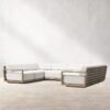 Modern Sofa Patio Outdoor Garden Furniture Set U Shape Sectional Outdoor Couch Waterproof Teak Wood Corner Sofa garden furniture patio furniture outdoor furniture Garden Sofa Sets outdoor sectional outdoor sofa garden sofa wicker patio furniture patio furniture outdoor furniture outdoor patio furniture patio sectional garden sofa set outdoor seating outdoor sofa set outdoor corner sofa teak wood sofa garden decor garden designer outdoor living outdoor designer Interior designer