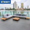 teak outdoor sofa for hotel outdoor furniture manufacturer commercial outdoor furniture supplier hotel outdoor sofa
