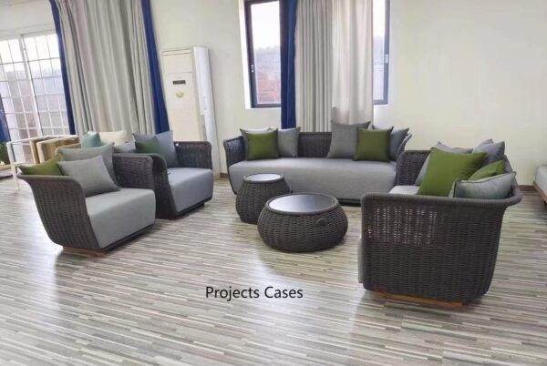 Outdoor Luxury Garden Modern Rattan Furniture Stock for Restaurant