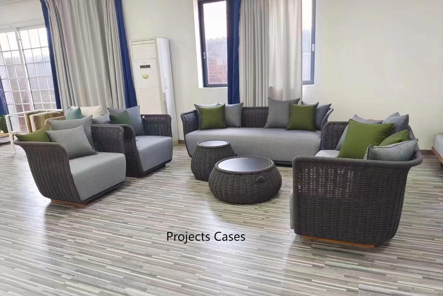 Outdoor Luxury Garden Modern Rattan Furniture Stock for Restaurant