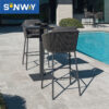 Modern Hotel Bar Furniture Rope Woven Outside High Bar Stool Chair Terrace Outdoor Bar Chair outdoor furniture patio furniture garden furniture outdoor dining set outdoor chairs outdoor dining table patio chairs outdoor dining chairs outdoor table and chairs outdoor bar stools garden table and chairs patio dining sets garden chairs outdoor bar table wicker bar stools bar table set garden stool outdoor stools outdoor bar set