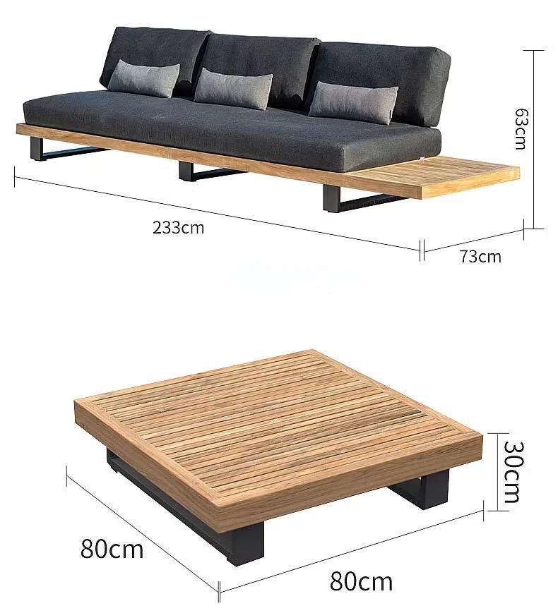 wooden sofa set