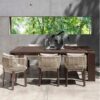 Outdoor Dining Set Natural Teak with Beautifully Designed Cushions Outdoor Furniture Teak Wood Sets Outdoor Dining Set Natural Teak with Beautifully Designed Cushions Outdoor Furniture Teak Wood Sets