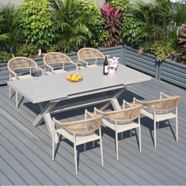 garden furniture patio furniture outdoor furniture outdoor dining set outdoor chairs patio chairs outdoor dining chairs outdoor table and chairs outdoor table garden table and chairs patio dining sets teak wood chair Aluminium Chair Waterproof Furniture Outdoor Dining