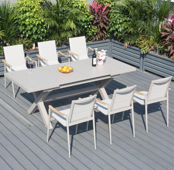 garden furniture patio furniture outdoor furniture outdoor dining set outdoor chairs patio chairs outdoor dining chairs outdoor table and chairs outdoor table garden table and chairs patio dining sets teak wood chair Aluminium Chair Waterproof Furniture Outdoor Dining