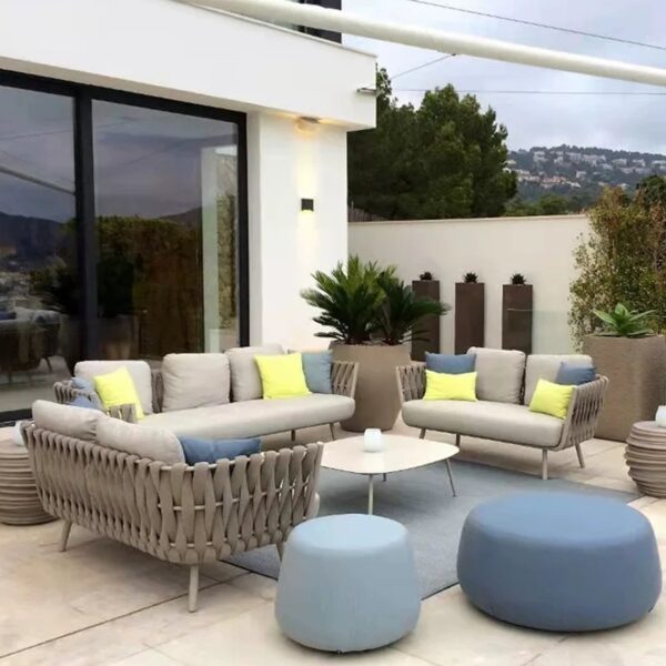 Factory Price Outdoor Comfortable Rattan Coffee Sofa Chair Set Hotel Furniture Rope Chair Handmade Webbing Chair Set garden furniture patio furniture outdoor furniture Garden Sofa Sets outdoor sectional outdoor sofa garden sofa wicker patio furniture patio furniture outdoor furniture outdoor patio furniture patio sectional garden sofa set outdoor seating outdoor sofa set outdoor corner sofa teak wood sofa garden decor garden designer outdoor living outdoor designer Interior designer
