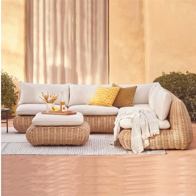 Luxury Modern Nordic Style Outdoor Wicker Rattan Garden Furniture Thick Rattan Sofa Set for Courtyard Villa Dining Hotel Use garden furniture patio furniture outdoor furniture Garden Sofa Sets outdoor sectional outdoor sofa garden sofa wicker patio furniture patio furniture outdoor furniture outdoor patio furniture patio sectional garden sofa set outdoor seating outdoor sofa set outdoor corner sofa teak wood sofa garden decor garden designer outdoor living outdoor designer Interior designer