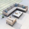 aluminum outdoor sofa for hotel outdoor furniture manufacturer commercial outdoor furniture supplier hotel outdoor sofa