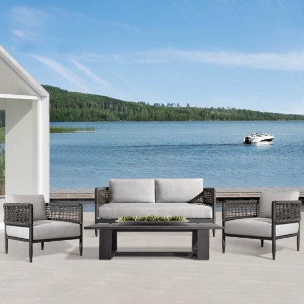 Luxury Modern Outdoor Rope Garden Sofa Set for Patio Dining Poolside Hotels Parks Restaurants Beaches-Durable Leisure Furniture garden furniture patio furniture outdoor furniture Garden Sofa Sets outdoor sectional outdoor sofa garden sofa wicker patio furniture patio furniture outdoor furniture outdoor patio furniture patio sectional garden sofa set outdoor seating outdoor sofa set outdoor corner sofa teak wood sofa garden decor garden designer outdoor living outdoor designer Interior designer