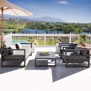 Nordic Style Minimally Designed Patio Sofa Outdoor Soft Fabric Courtyard Garden Furniture Aluminum Frame Patio Sofa Set garden furniture patio furniture outdoor furniture Garden Sofa Sets outdoor sectional outdoor sofa garden sofa wicker patio furniture patio furniture outdoor furniture outdoor patio furniture patio sectional garden sofa set outdoor seating outdoor sofa set outdoor corner sofa teak wood sofa garden decor garden designer outdoor living outdoor designer Interior designer