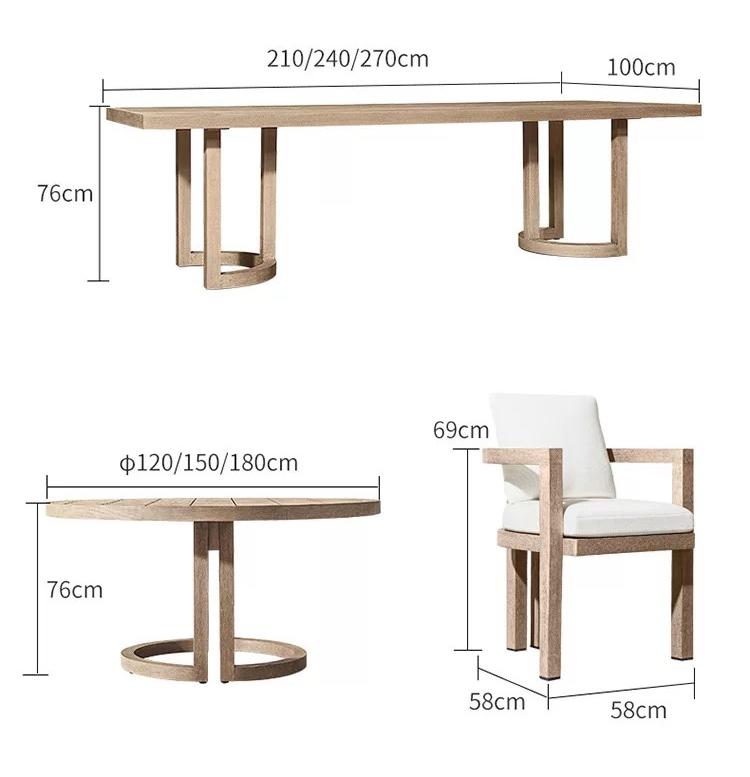 garden furniture patio furniture outdoor furniture outdoor dining set outdoor chairs patio chairs outdoor dining chairs outdoor table and chairs outdoor table garden table and chairs patio dining sets teak wood chair Aluminium Chair Waterproof Furniture Outdoor Dining 