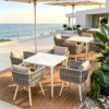 garden furniture patio furniture outdoor furniture outdoor dining set outdoor chairs patio chairs outdoor dining chairs outdoor table and chairs outdoor table garden table and chairs patio dining sets teak wood chair Aluminium Chair Waterproof Furniture Outdoor Dining teak wood dining table set teak wood dining set