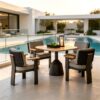 garden furniture patio furniture outdoor furniture outdoor dining set outdoor chairs patio chairs outdoor dining chairs outdoor table and chairs outdoor table garden table and chairs patio dining sets teak wood chair Aluminium Chair Waterproof Furniture Outdoor Dining teak wood dining table set teak wood dining set
