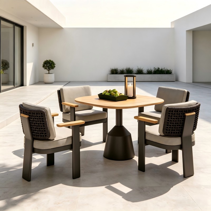 garden furniture patio furniture outdoor furniture outdoor dining set outdoor chairs patio chairs outdoor dining chairs outdoor table and chairs outdoor table garden table and chairs patio dining sets teak wood chair Aluminium Chair Waterproof Furniture Outdoor Dining teak wood dining table set  
teak wood dining set 
