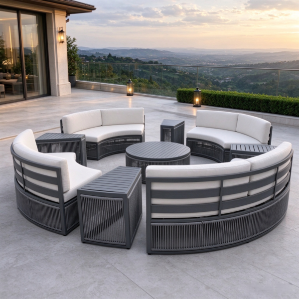 woven rope outdoor sofa for poolside outdoor furniture production factory outdoor furniture wholesale supplier custom outdoor sofa manufacturer