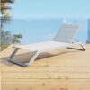 Stackable Modern Design Commercial Outdoor Aluminum Furniture Outdoor Stackable Waterproof Chaise Lounge for Hotel & Swimming Pool Projects